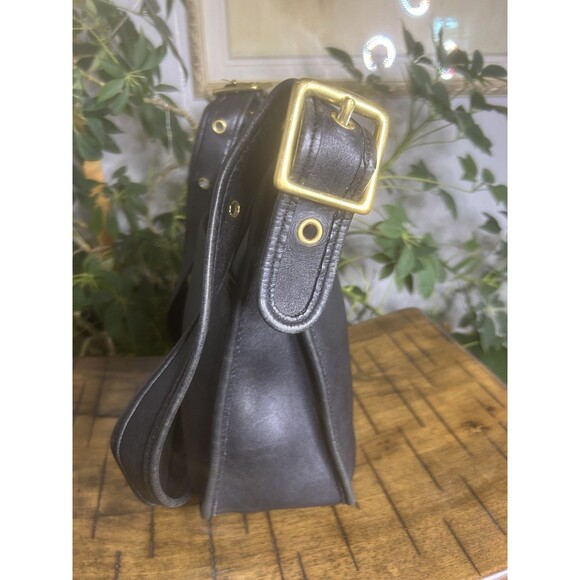 Coach 9966 Legacy Zip Shoulder Bag Black Leather Silver Hardware Vintage - Picture 6 of 8